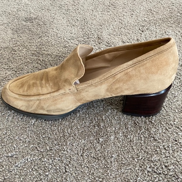 Enzo Angiolini Camel Suede Loafer Sz 7.5 - Picture 4 of 5